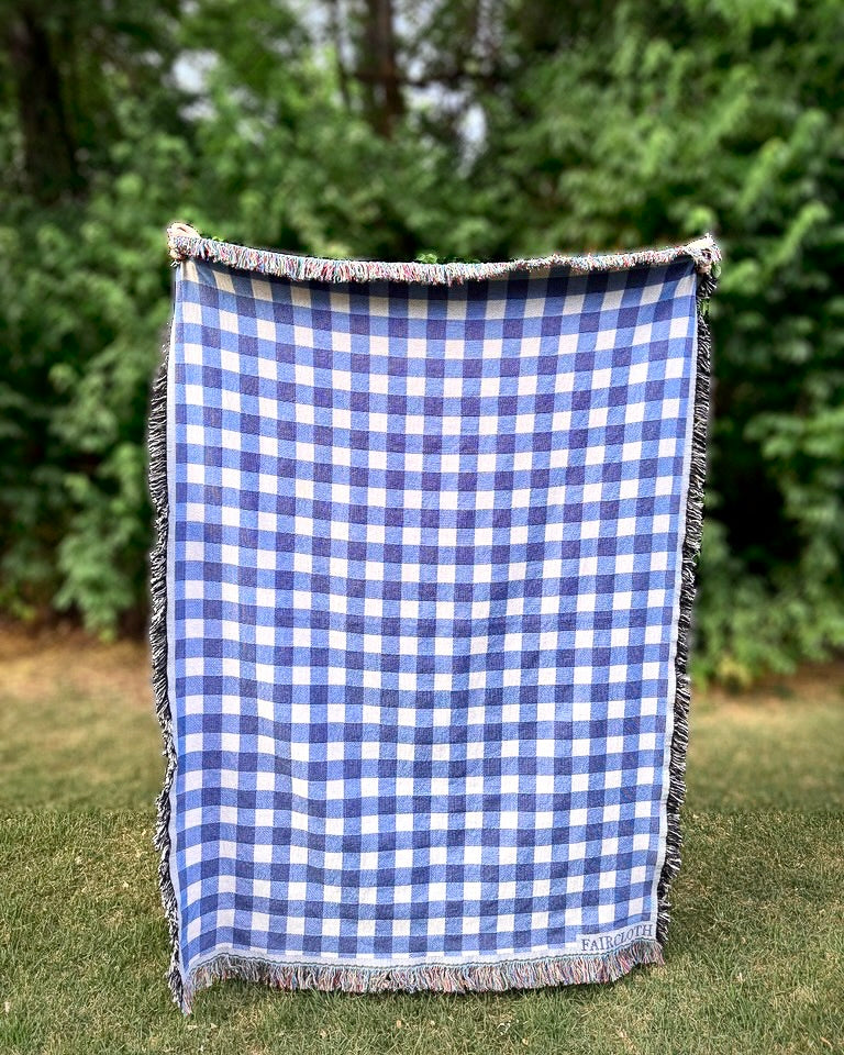 Faircloth - Blue Gingham Blanket – The Nashville Blanket Project