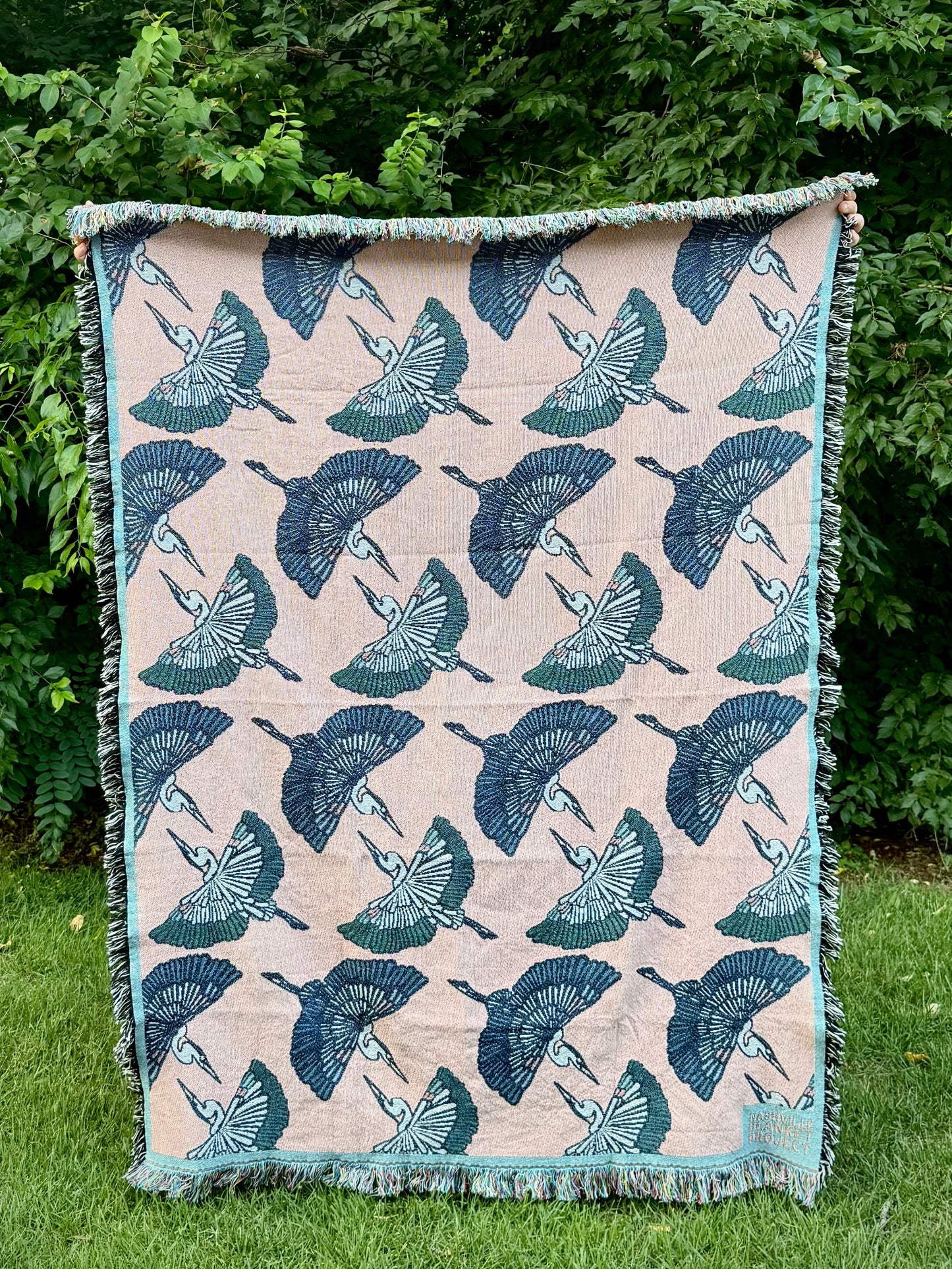 Herons in Flight Blanket