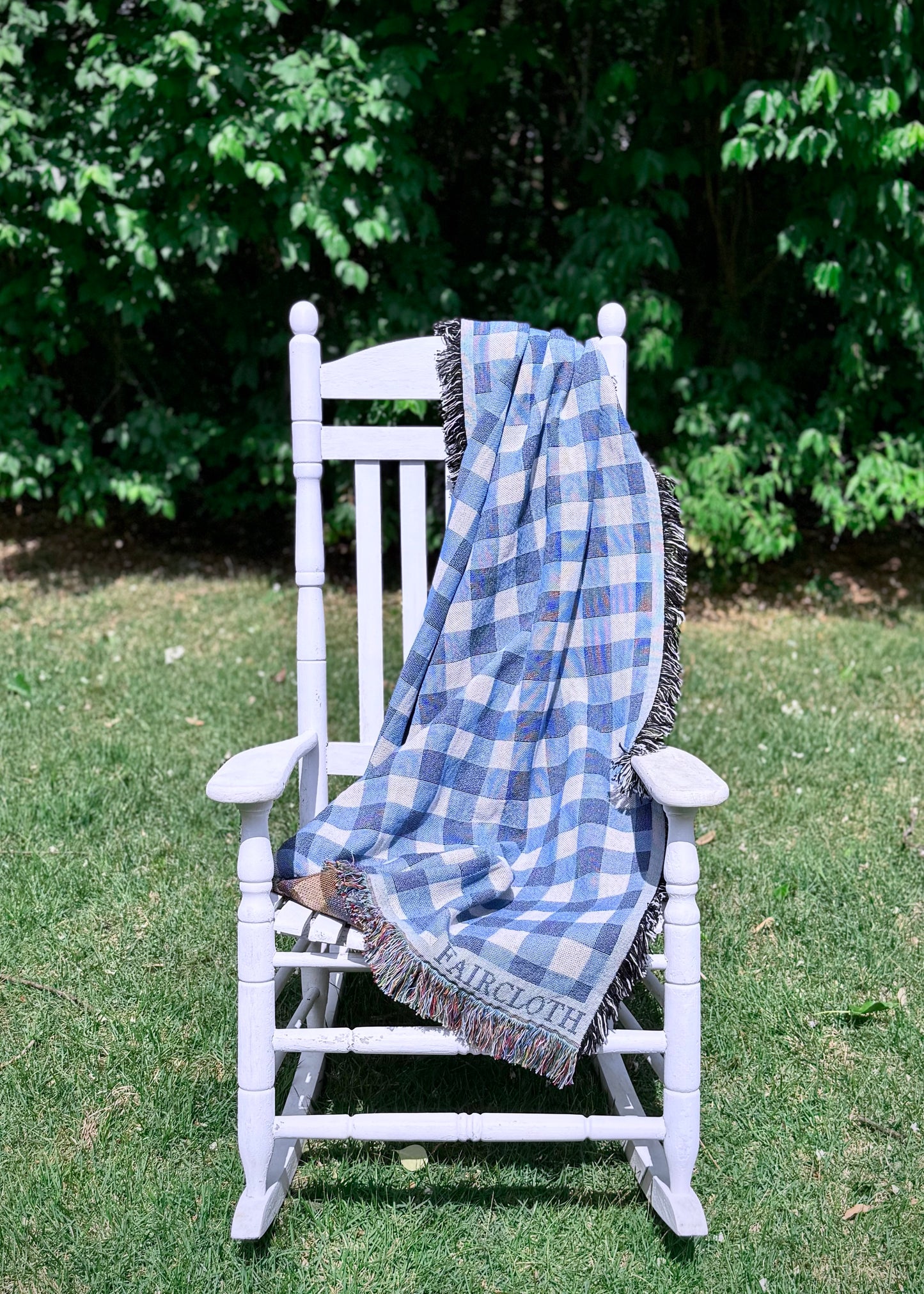 Blue Gingham Blanket