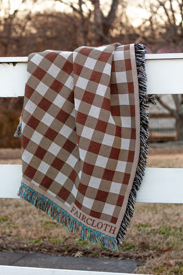 Fall Gingham Blanket