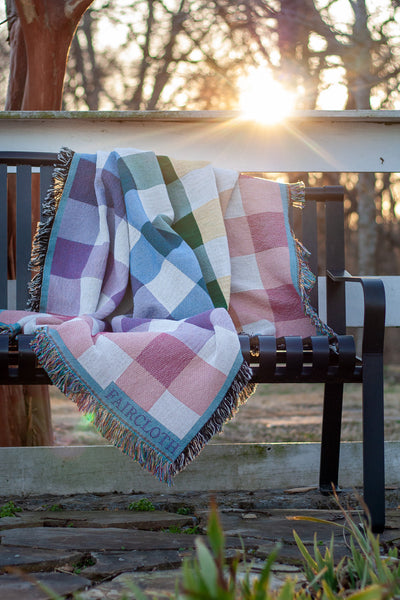 Rainbow Gingham Blanket