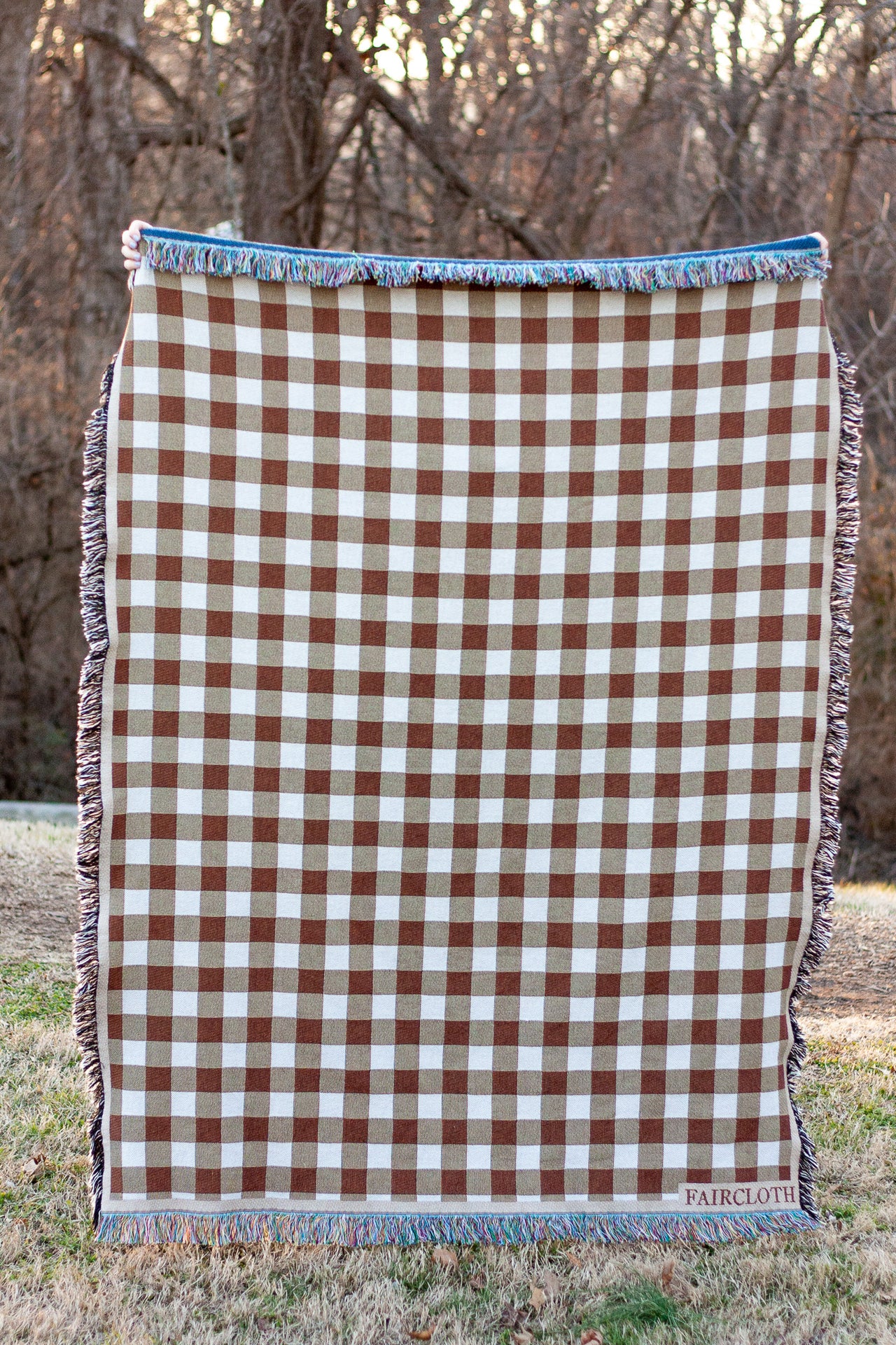 Fall Gingham Blanket