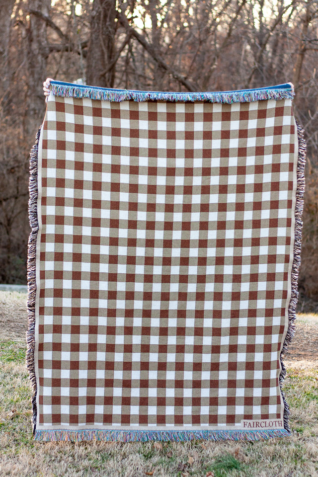 Fall Gingham Blanket
